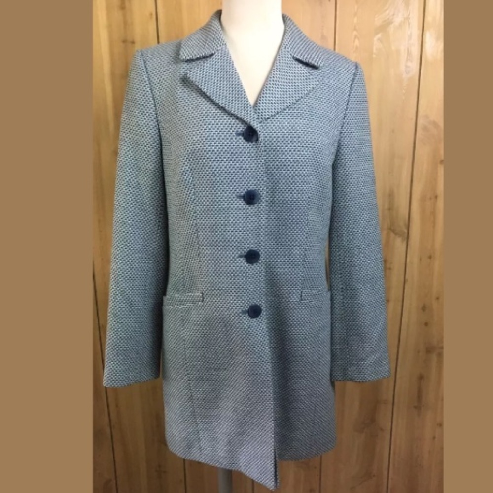 Caslon Blue Tweed Coat/Jacket